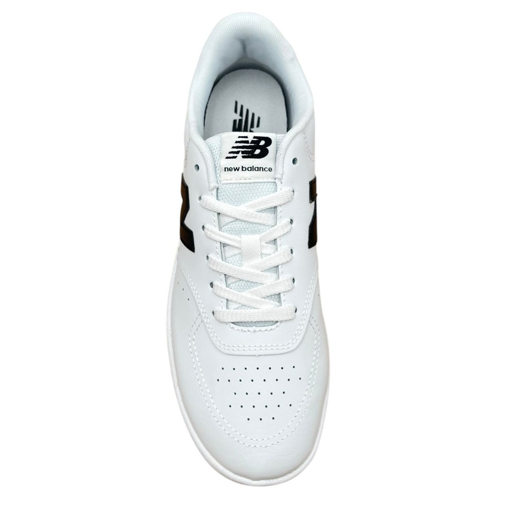 New Balance Mens BB80 Casual Leather Sneakers Size 8 White Black Low Top Fashion - Picture 12 of 12